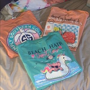 LOT OF 3 SIMPLY SOUTHERN SHORT SLEEVES
